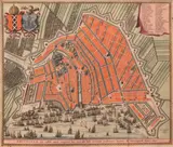 Nicholas Visscher, Hand Colored, 1665, Engraving of Amsterdam
