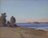 Sailing Greenwich by John P. Osborne, Oil on Canvas, offered Aug 2016