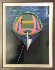 Igor Medvedev, Tied to Shore II, Giclee on Canvas Print