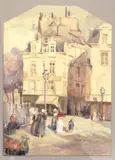 Edgar W. Jenney, Paris Street Scene, 1904, 1904, Watercolor on Paper