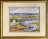 The Creeks, Nantucket by Carol M. Palermo, Watercolor on Paper, offered Sep 2015
