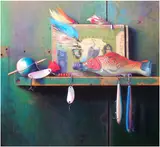Sid Willis, Catch of the Day, Oil on Panel