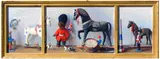 Sid Willis, Military Triptych, Oil on Panel