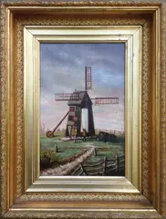 James Walter Folger, Old Mill Nantucket, 1746, 1746, Oil on Canvas