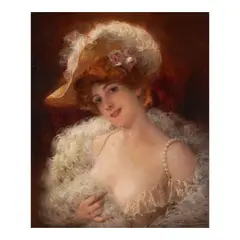 Daniel Hernández Morillo, Portrait of a Women, oil on canvas