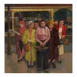 Colin Vernon Wheeler, After the Sale, oil on canvas