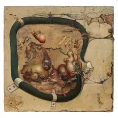 Gregory Gillespie, Untitled, 1973, oil and magna on panel