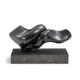 Colette Perazio-Itkin, Levitation, black Belgian marble on a granite base