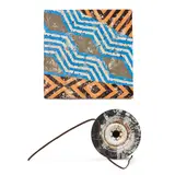 Duhirwe Rushemeza, Return of the Makaned, thin-set mortar, acrylic, wood, metal detrius, and tyre