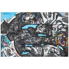 Tree Of Life III by Ernst Neizvestny, acrylic on canvas, sold Nov 2025