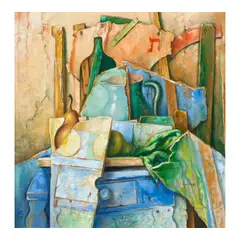 Samuel Bak, Hidden Tikkun, oil on canvas