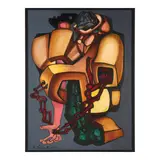Ernst Neizvestny, No Place for Hiding, 1988, acrylic on canvas