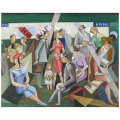 Bela de Kristo, Metro Opera, oil on Masonite