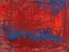 Doris Lindo Lewis, Homage to Clyfford Still, oil on canvas