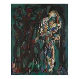 Abraham Rattner, Flagellation (Composition I), oil on board