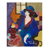 Itzchak Tarkay, Heddy, acrylic on canvas