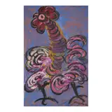 Jesús Reyes Ferreira, Untitled (Rooster), watercolor and acrylic on tissue paper