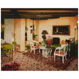 Jack Mendenhall, Living Room Interior, watercolor on paper