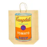 Andy Warhol, Campbell's Soup Can (Tomato) (Feldman & Schellmann II.4A), 1966, Screenprint in colors on shopping bag, from an edition of an unknown size