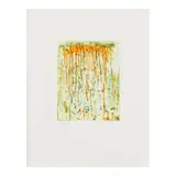 Pat Steir, Orange & Green, 1991, Aquatint in colors on Somerset paper