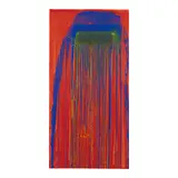 Pat Steir, Fire Waterfall, 2013, Unique screenprint with hand-painted additions by the artist on wove paper, unsigned (as issued)