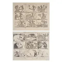 Sueño y Mentira de Franco I and II (2 works) (Bloch 297-298, Baer 615-616, Cramer bk. 28) by Pablo Picasso, 1937, sold Sep 2025