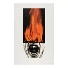 Robert Longo, Arena Brains, 1986, Lithograph in colors on Arches paper