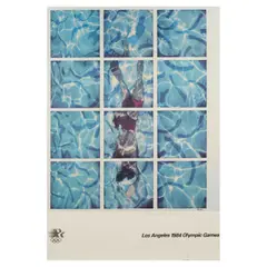 David Hockney, Los Angeles Olympic Games (Swimming Pool) (Baggot 131), 1984, Offset lithograph on wove paper