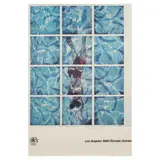 David Hockney, Los Angeles Olympic Games (Swimming Pool) (Baggot 131), 1984, Offset lithograph on wove paper