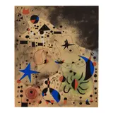 Joan Miró, Plate 18, from Constellations (See Cramer bk. 58), 1959, Pochoir in colors on wove paper, after a gouache by the artist, for the artist book Constellations