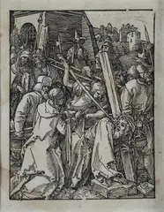 Cristo che porta la croce by Albrecht Durer, stampata on paper vergellata, offered Apr 2015