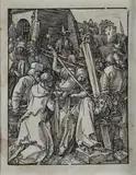 Albrecht Durer, Cristo che porta la croce, stampata on paper vergellata