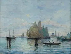 Millo Bortoluzzi, Barche in laguna