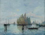 Millo Bortoluzzi, Barche in laguna