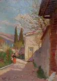 Ruggero Focardi, Figure nel cortile