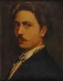 Salvatore Frangiamore, Autoritratto, oil on canvas
