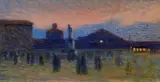 Eugenio Caprini, Tramonto in piazza