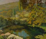 Eugène Fauconnier, Paesaggio con laghetto