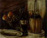 Giuseppe Santelli, Natura morta (fronte); Ritratto virile (recto), 1908