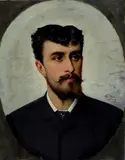 Corrado Sarri, Ritratto virile, 1885