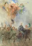 Plinio Nomellini, Marcia su Roma