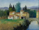 Nino Tirinnanzi, Paesaggio con case