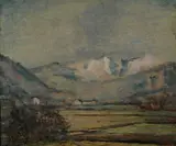 Arturo Tosi, Paesaggio con neve