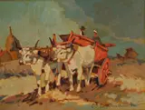 Carro con buoi by Carlo Domenici, offered Feb 2015