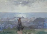 Raffaello Gambogi, Paesaggio al tramonto