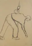 Figura by Ottone Rosai, charcoal on paper, offered Feb 2015