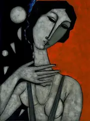 Bruno Landi, Notturno, 2002, oil on canvas