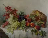 Flora Udvardy, Natura morta con frutta