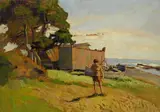 Ragazzo sulla spiaggia by Carlo Domenici, offered Dec 2014