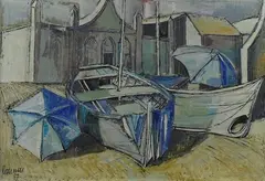 Barche by Lucio Ranucci, Fima in basso a sinistra, offered Dec 2014